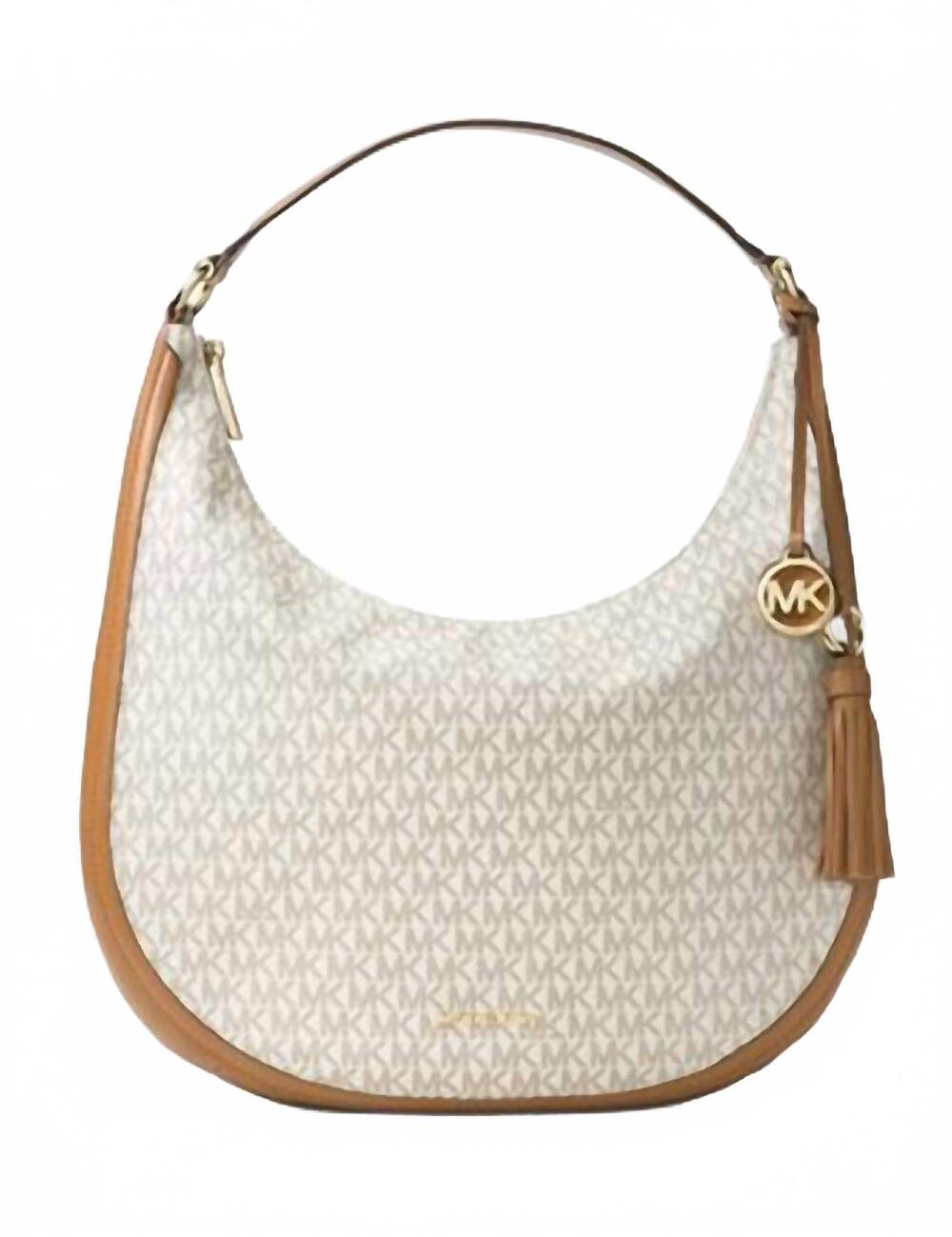 NEW MICHAEL KORS women's lydia hobo bag in vanilla